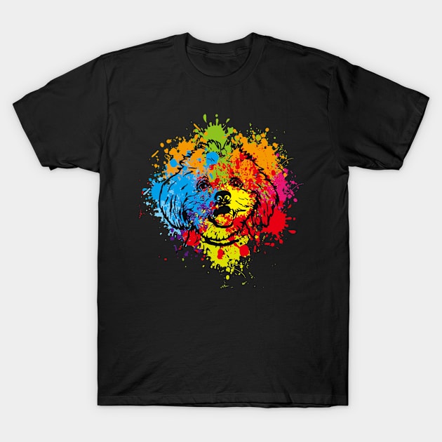 Maltese watercolor T-Shirt by SerenityByAlex